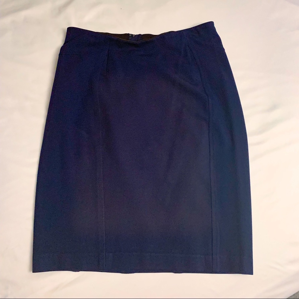 Ann Taylor Dark Blue Skirt 4